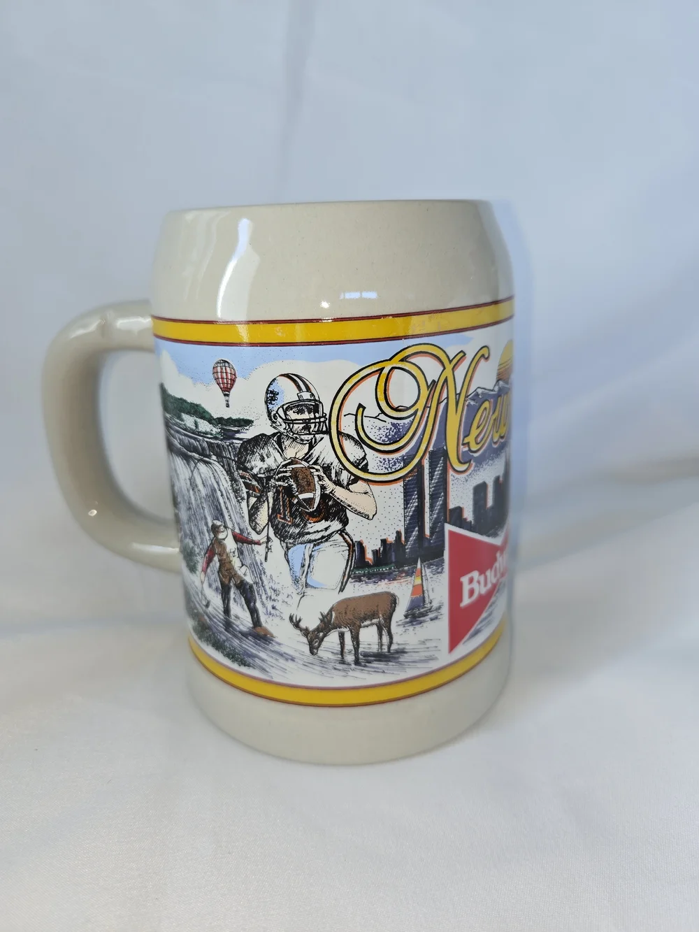 Budweiser New York 1992 Beer Stein Mug West Germany Limited Edition Promo Item